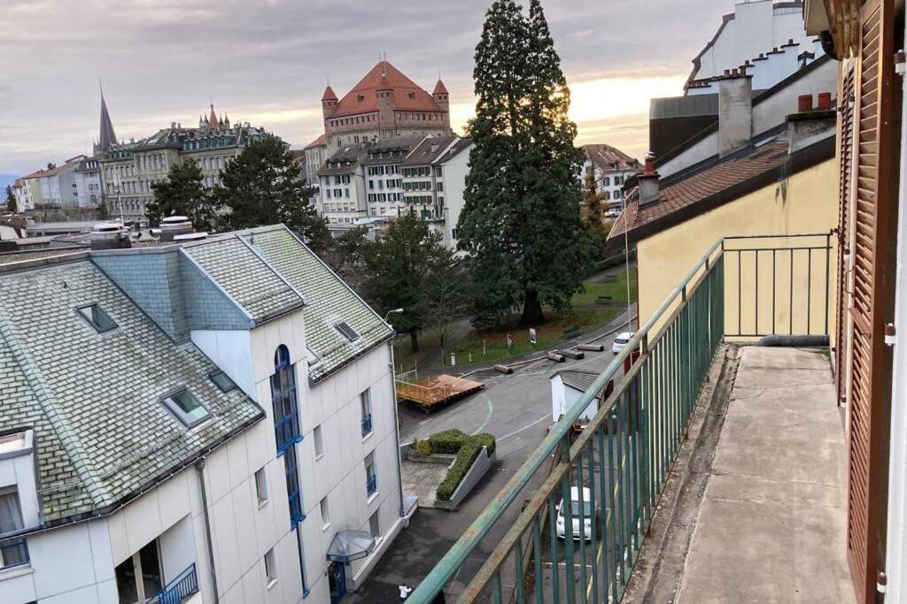 Joli 2 pièces dernier étage, Lausanne centre Exterior foto
